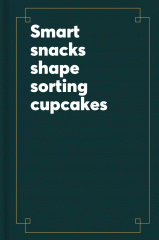 Smart snacks shape sorting cupcakes.