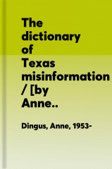 The dictionary of Texas misinformation