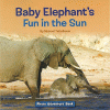 Baby elephant's fun in the sun