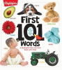 First 101 words: hidden pictures lift-the-flap board book, learn animals, food, shapes, colors and numbers, interactive first words book for babies and toddlers
