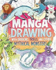 Manga drawing with dragons, trolls, and other mythical monsters