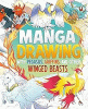 Manga drawing with Pegasus, griffins, and other winged beasts