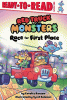 Red truck monsters. Race for first place